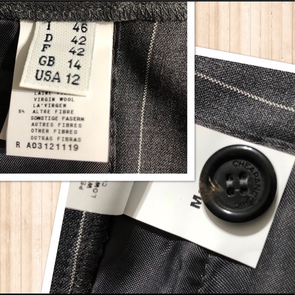 Moschino Cheap&Chic Gray Pinstripe Career Trousers - Picture 7 of 8